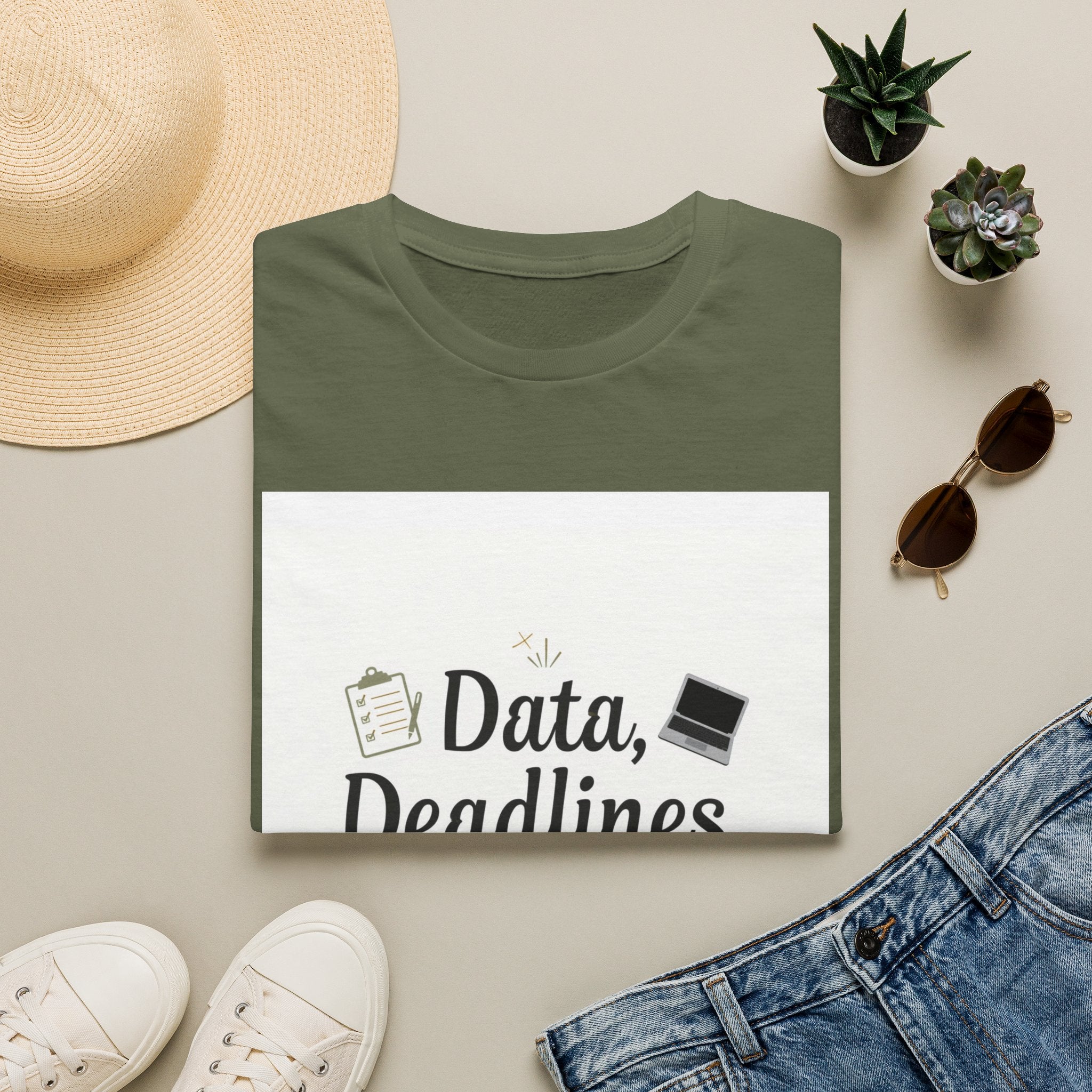 T-Shirt — Data, Deadlines & Determination Graphic Tee