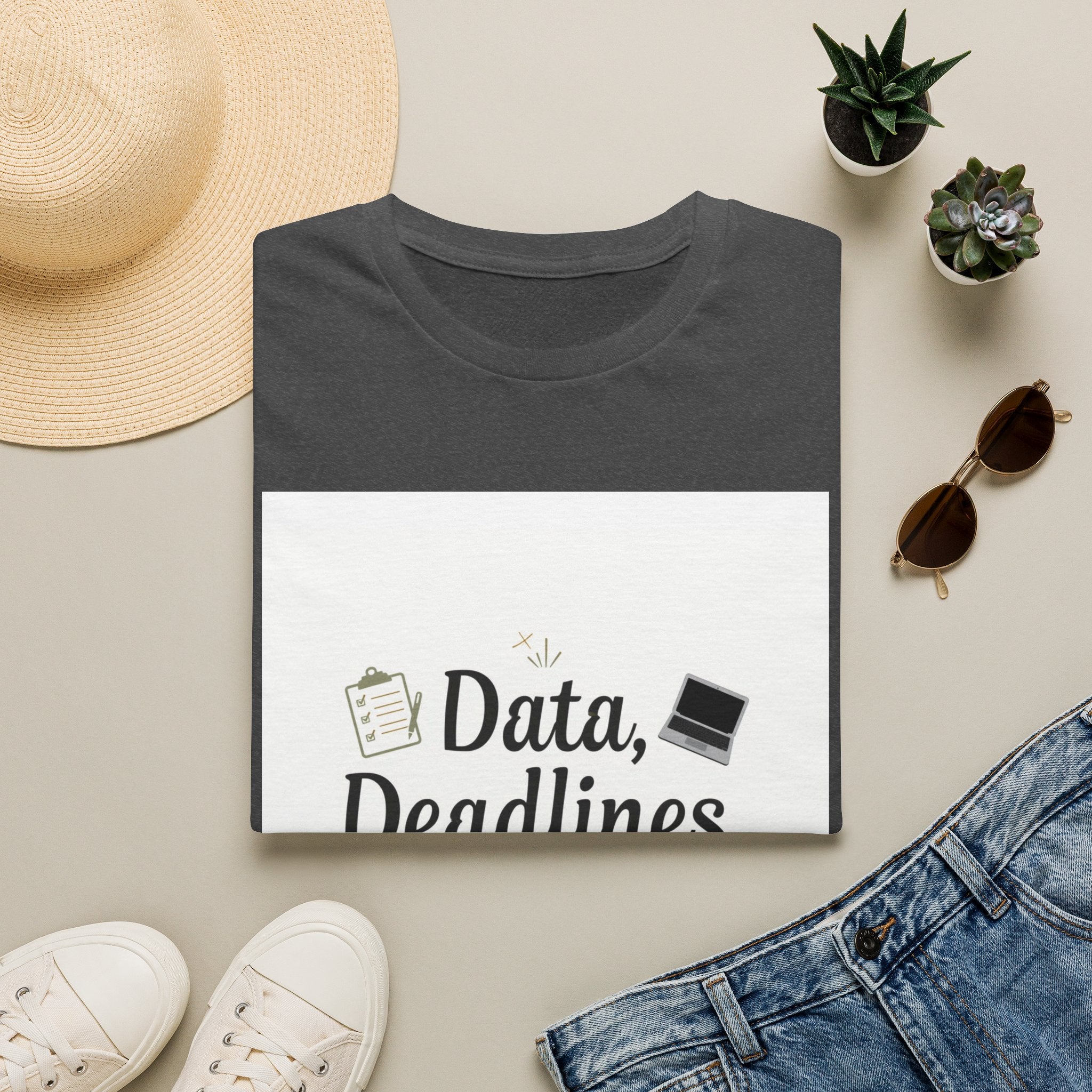 T-Shirt — Data, Deadlines & Determination Graphic Tee