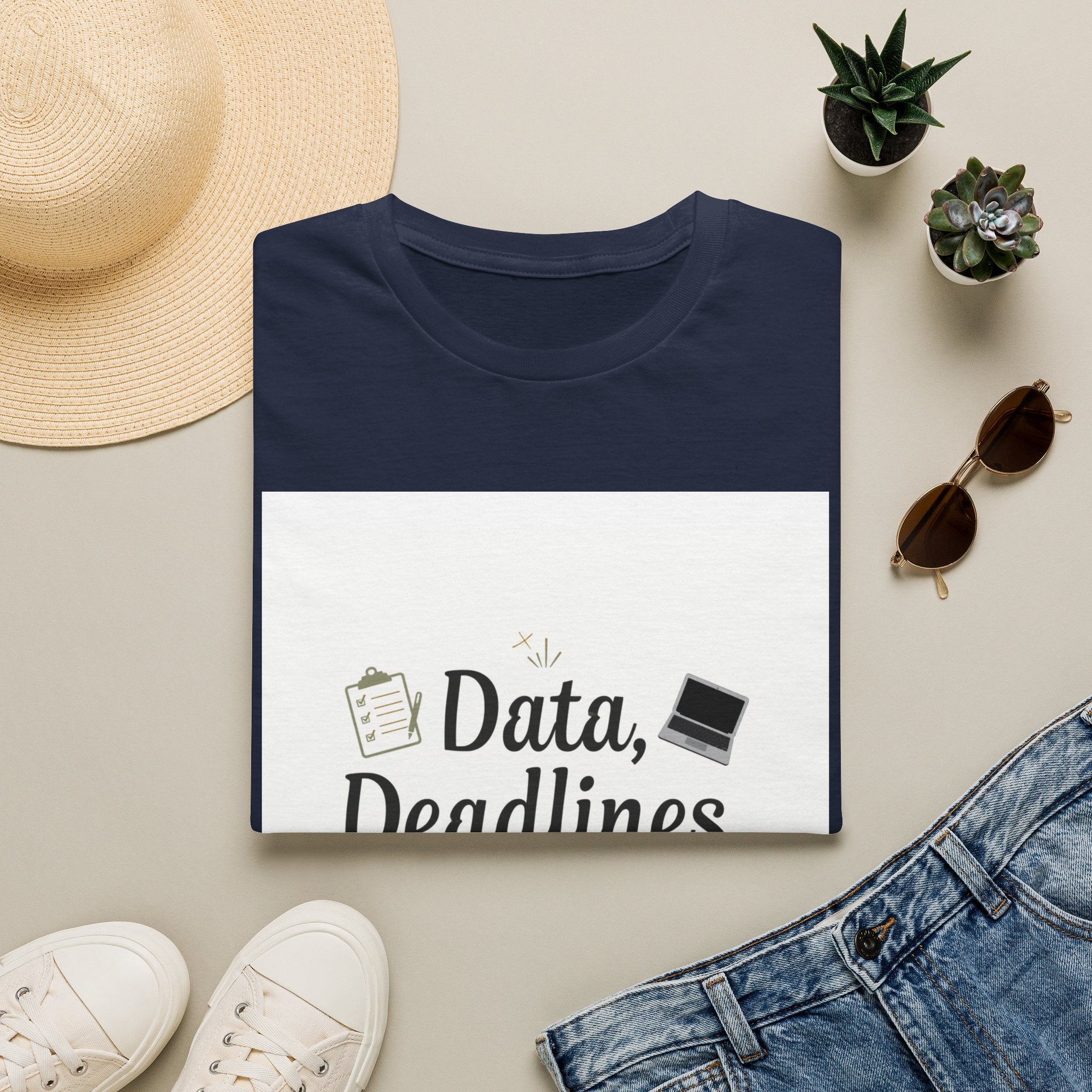 T-Shirt — Data, Deadlines & Determination Graphic Tee