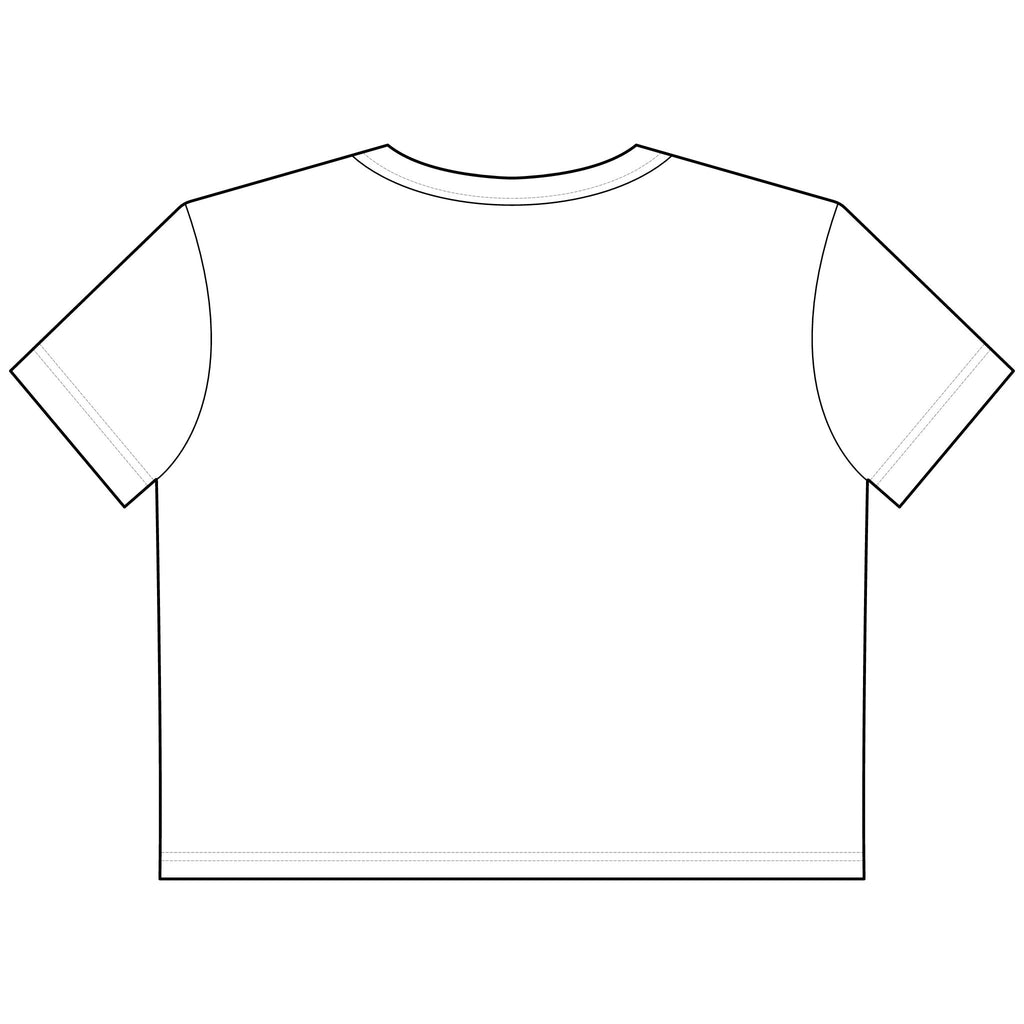 Construction Queen Cropped Tee — “I Rock Red, Construction Color Timbs” Graphic