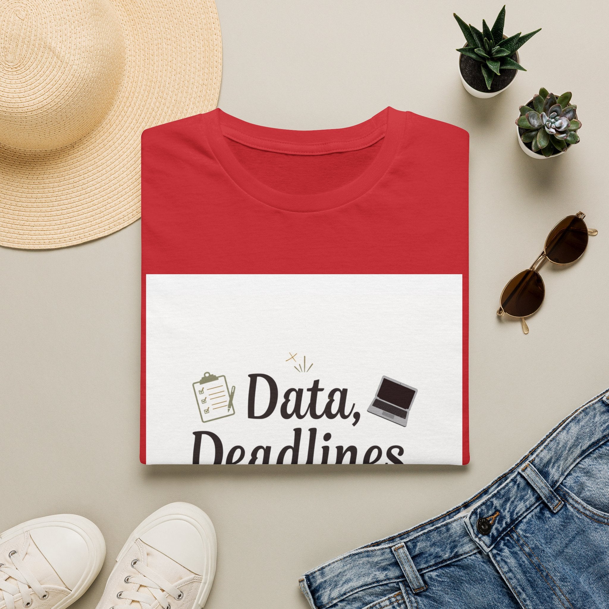 T-Shirt — Data, Deadlines & Determination Graphic Tee