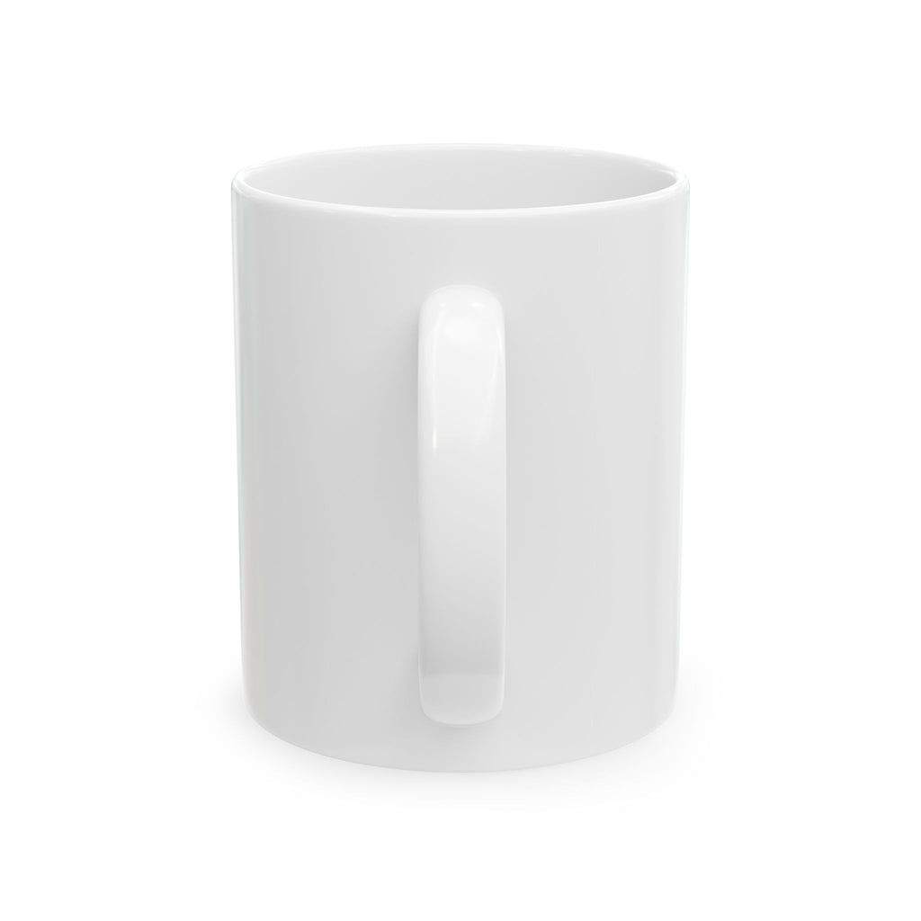 Grace Over Grind Ceramic Mug — Teacher Coffee Cup with Books, Apple & 'Grace Over Grind' Typography