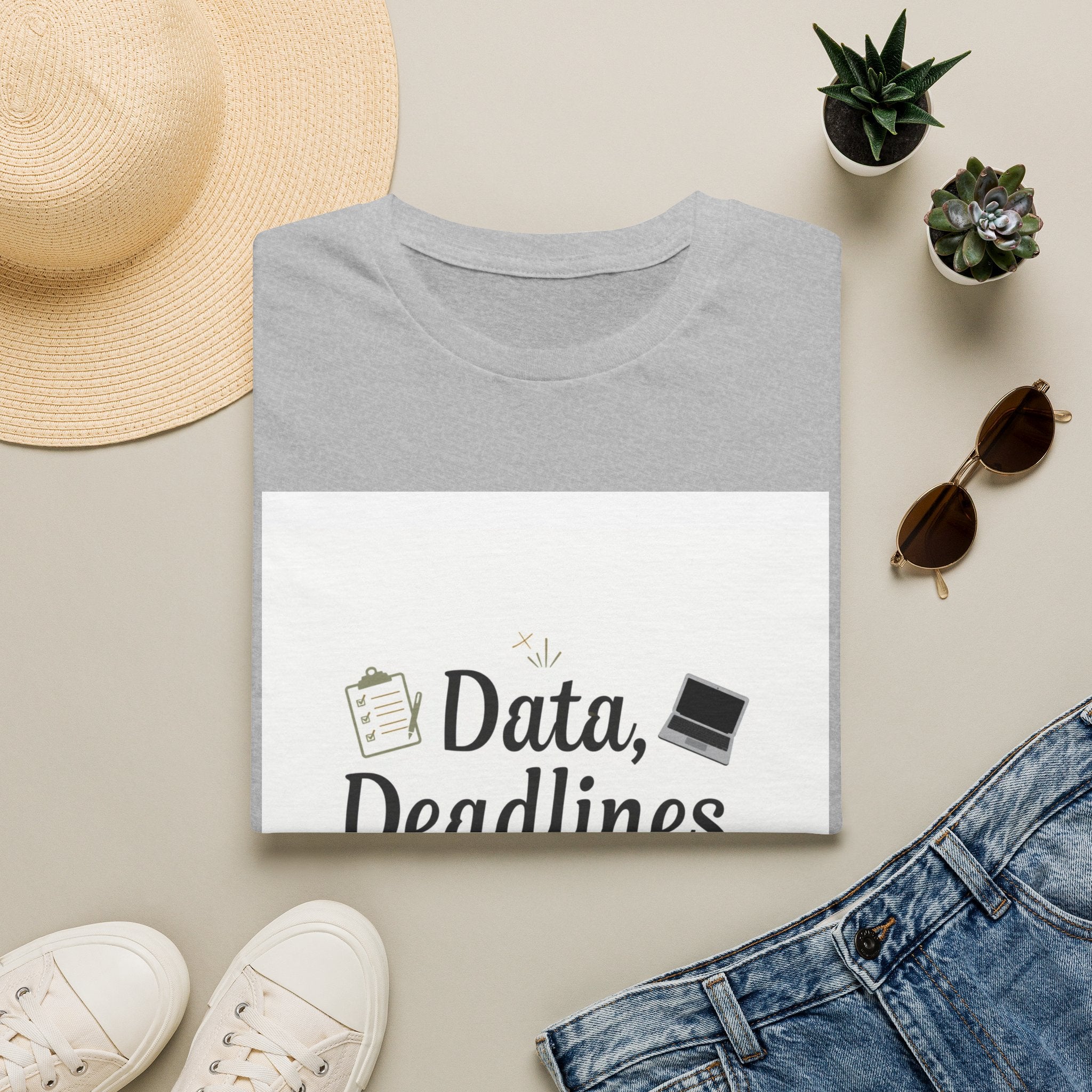 T-Shirt — Data, Deadlines & Determination Graphic Tee