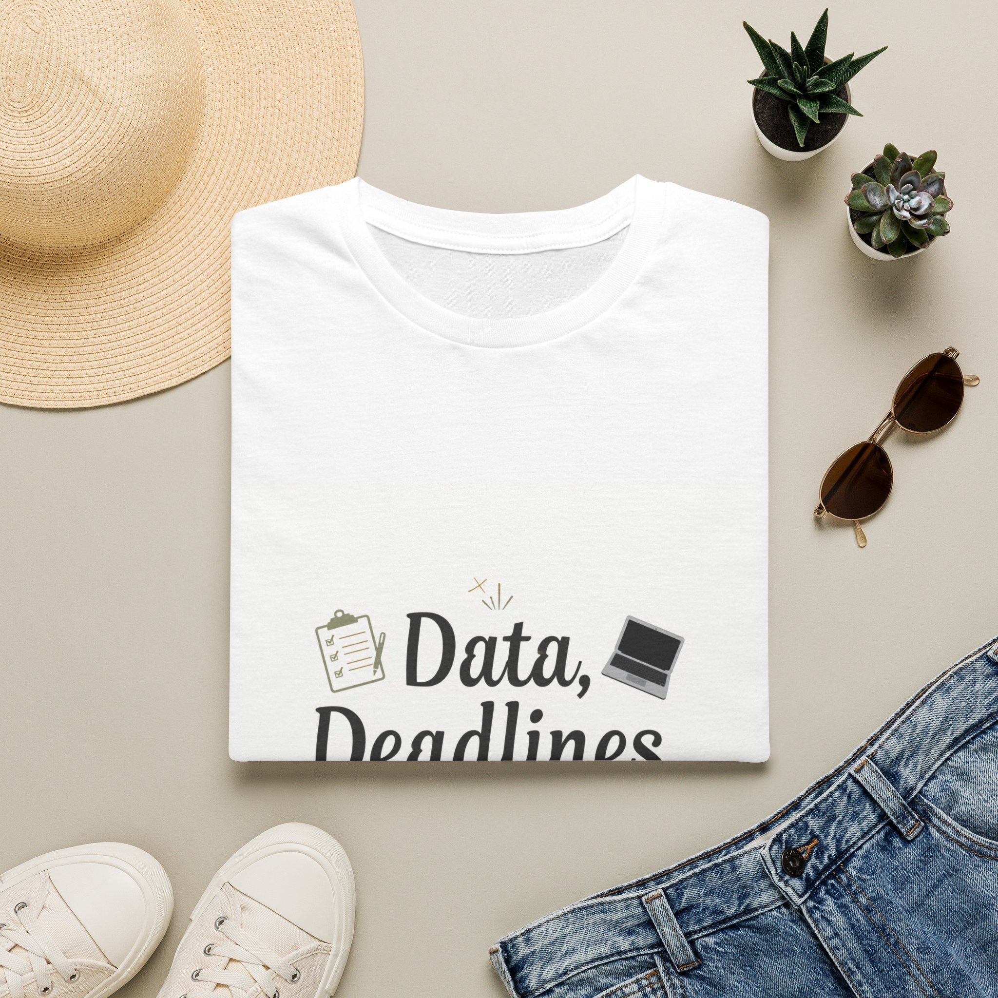 T-Shirt — Data, Deadlines & Determination Graphic Tee