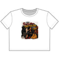 Construction Queen Cropped Tee — “I Rock Red, Construction Color Timbs” Graphic
