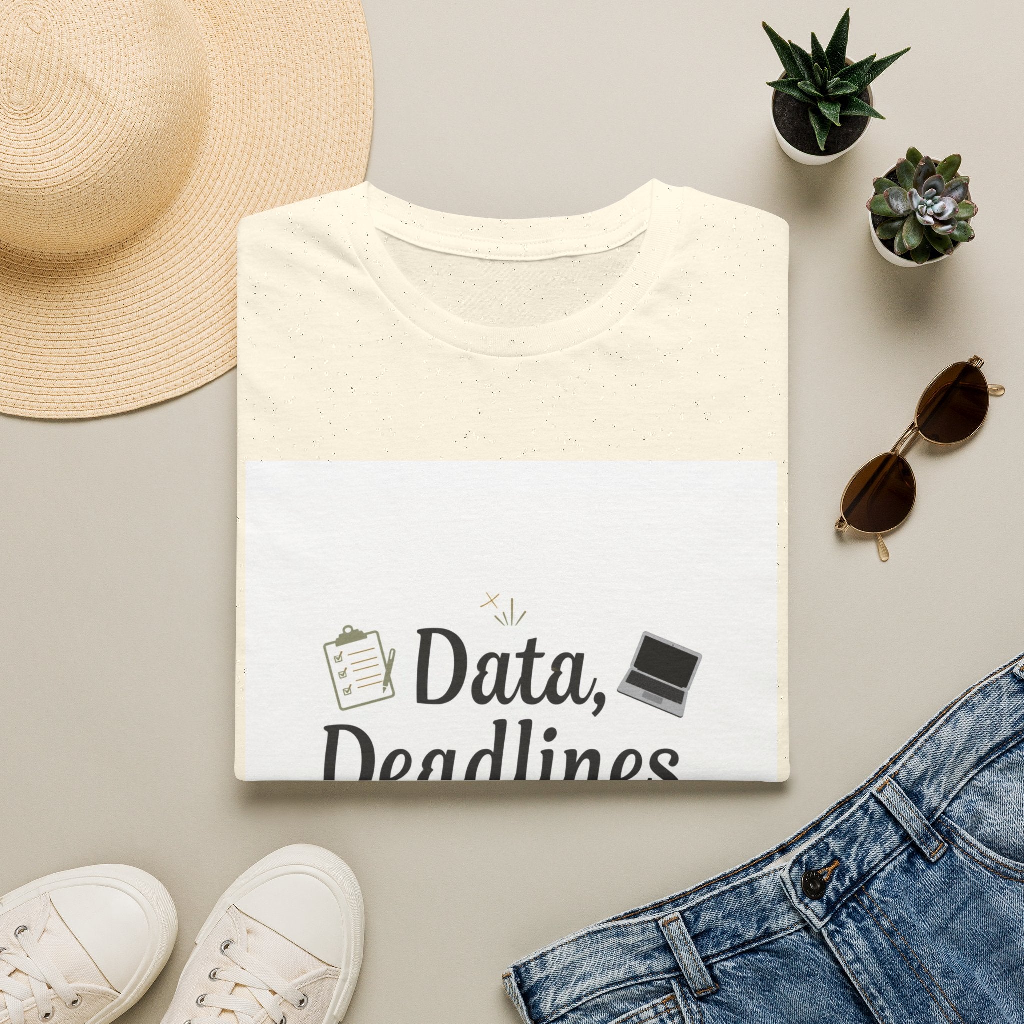 T-Shirt — Data, Deadlines & Determination Graphic Tee